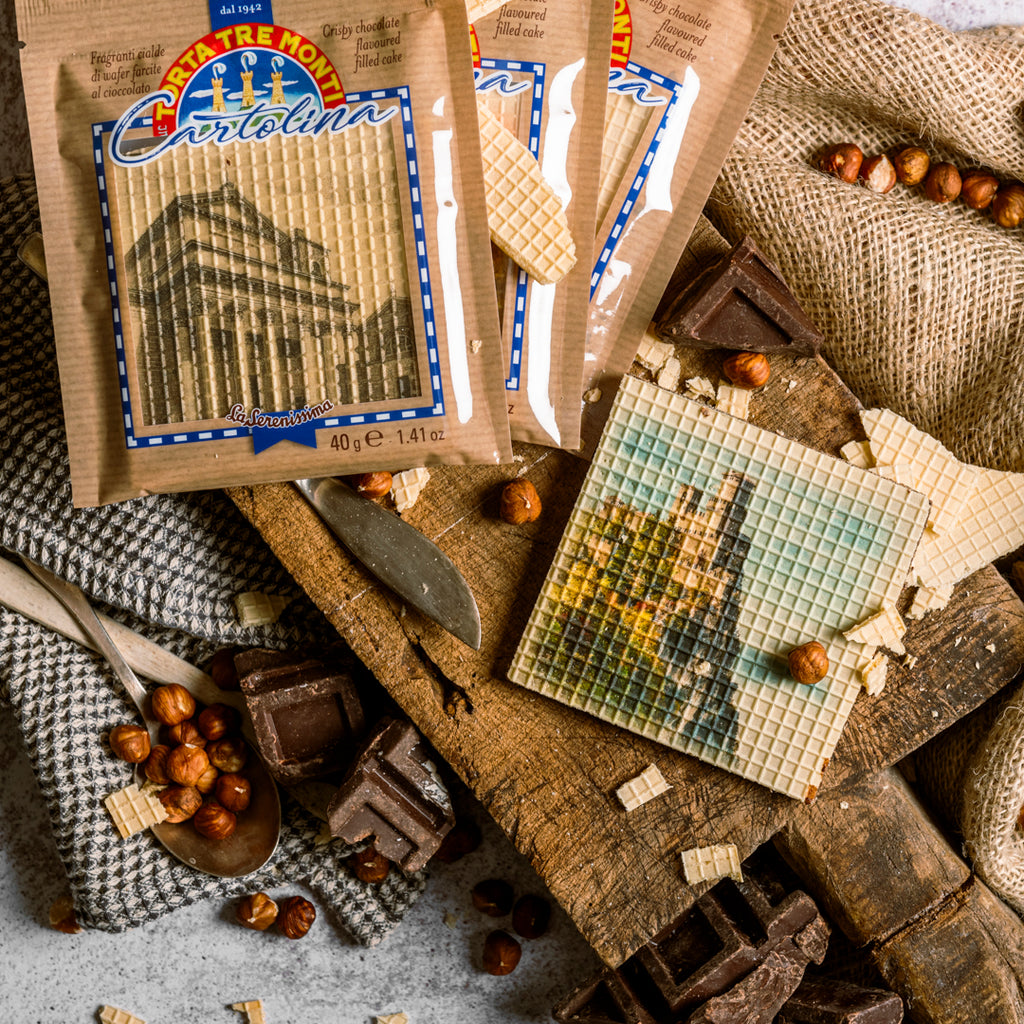 Cartolina Tre Monti cioccolato - Torre di San Marino La Serenissima