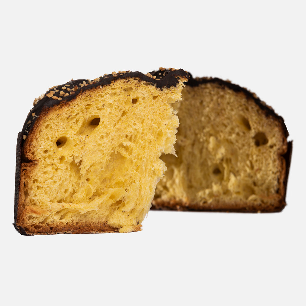 Panettone artigianale al cioccolato - Con crema tre monti al cioccolato la-serenissima-sm