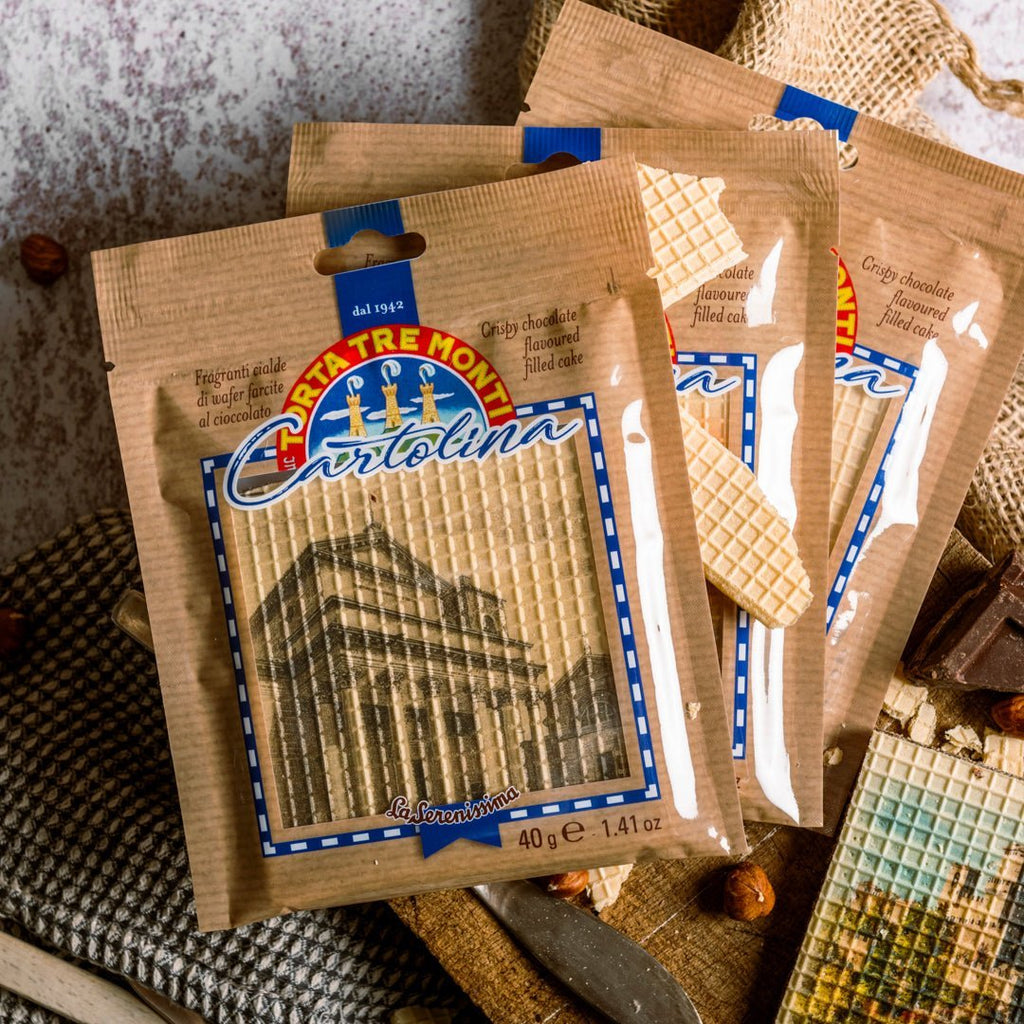 Cartolina Tre Monti cioccolato - Torre di San Marino - la - serenissima - sm