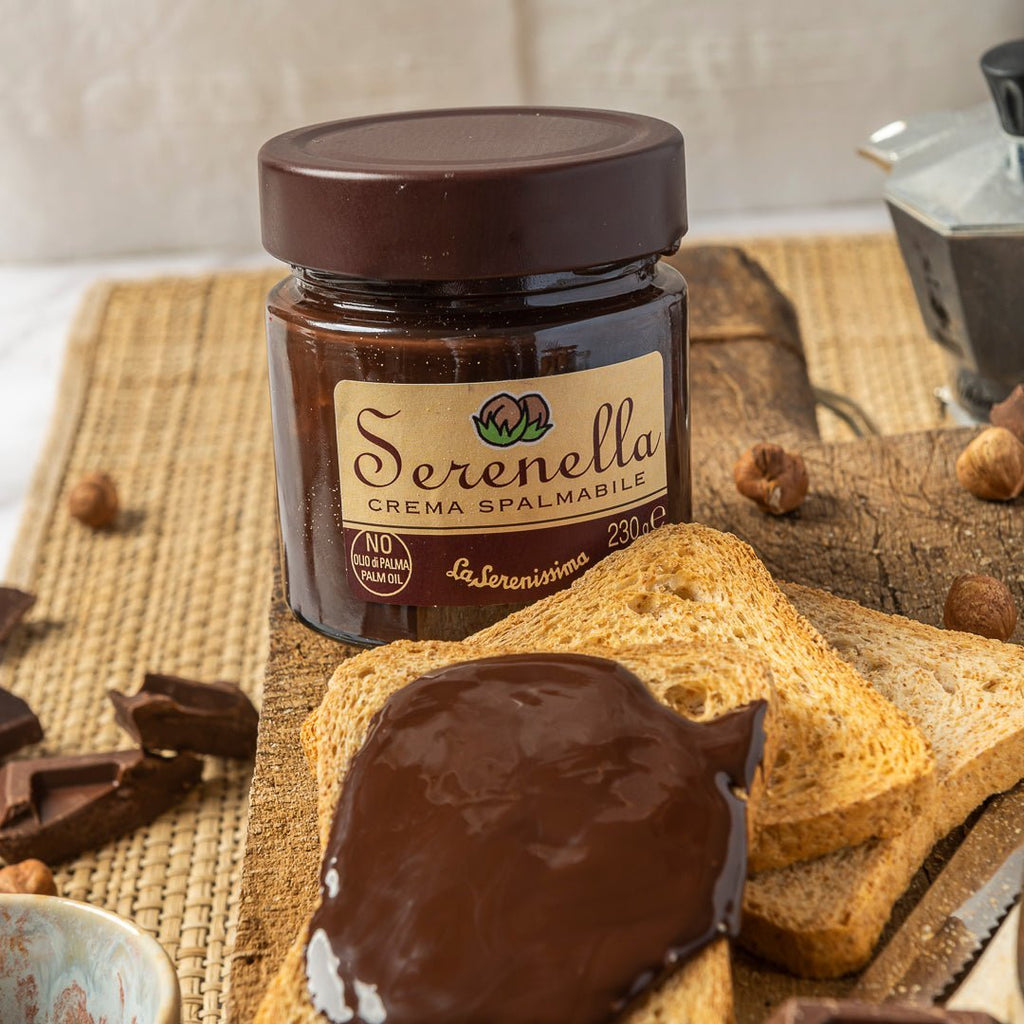 Crema spalmabile Serenella Nocciola e Cioccolato Fondente - la - serenissima - sm