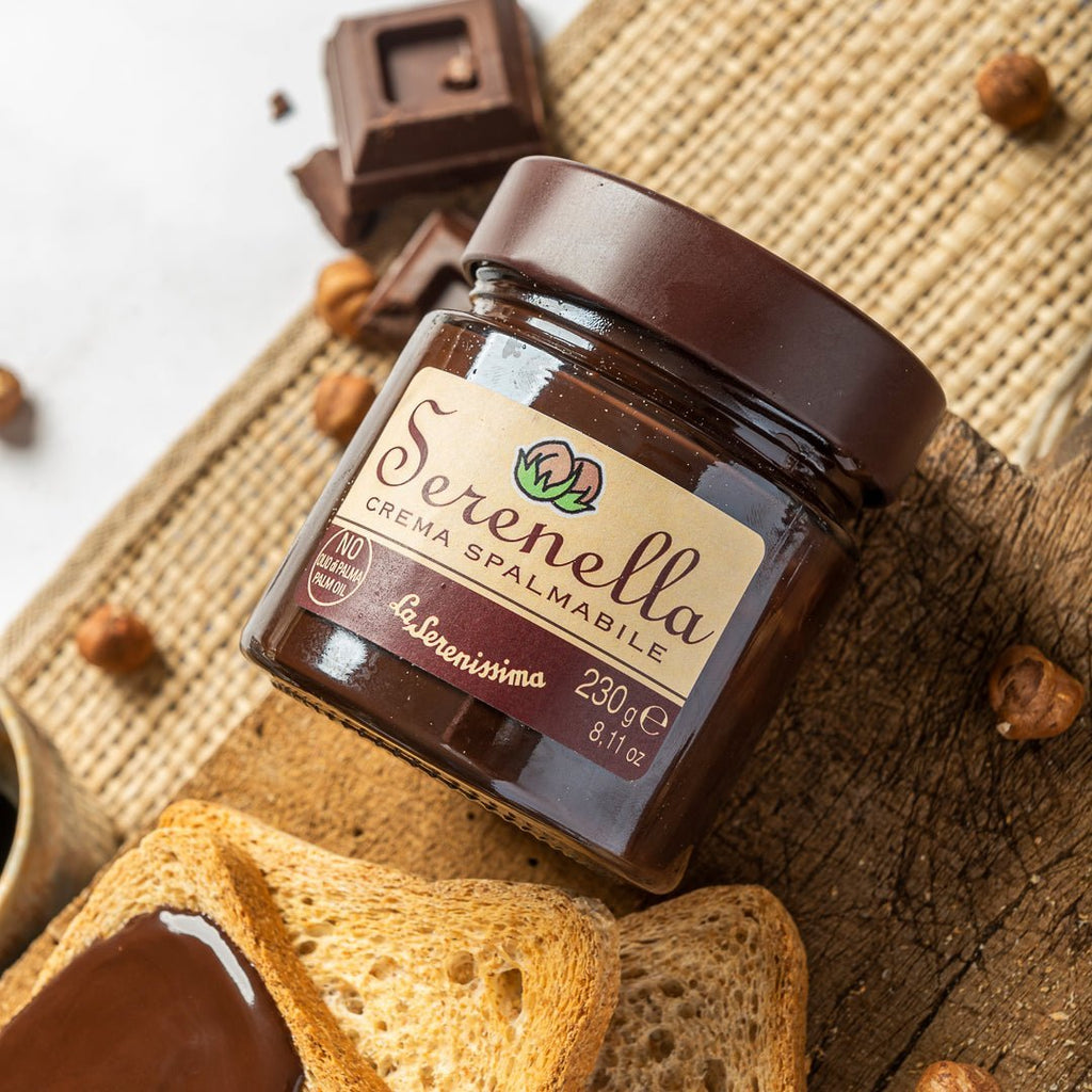 Crema spalmabile Serenella Nocciola e Cioccolato Fondente - la - serenissima - sm