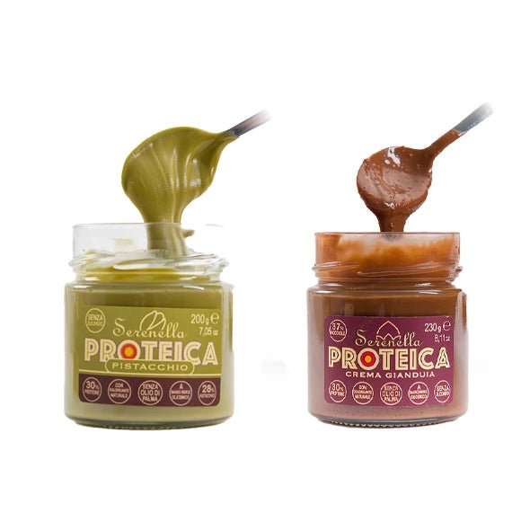 Kit crema Serenella proteica: Gianduia e pistacchio - la - serenissima - sm